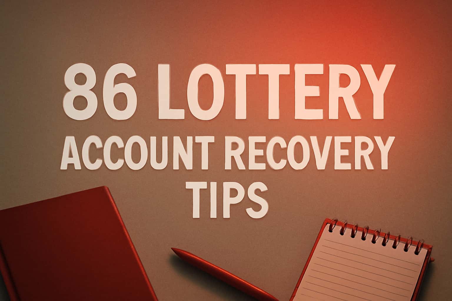 Informational scene regarding 86 Lottery Account Recovery Tips.
