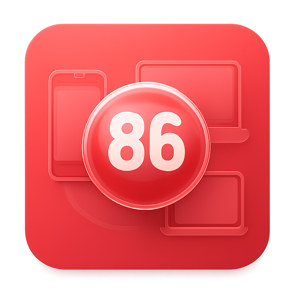 Icon representing support for 86 Lottery login troubleshooting.