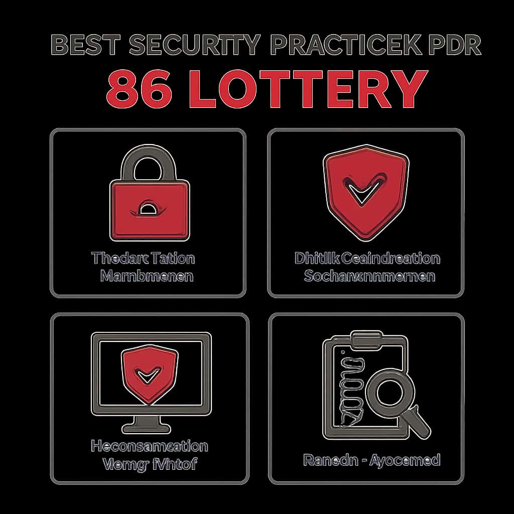 Diagram illustrating security practices for 86 Lottery.