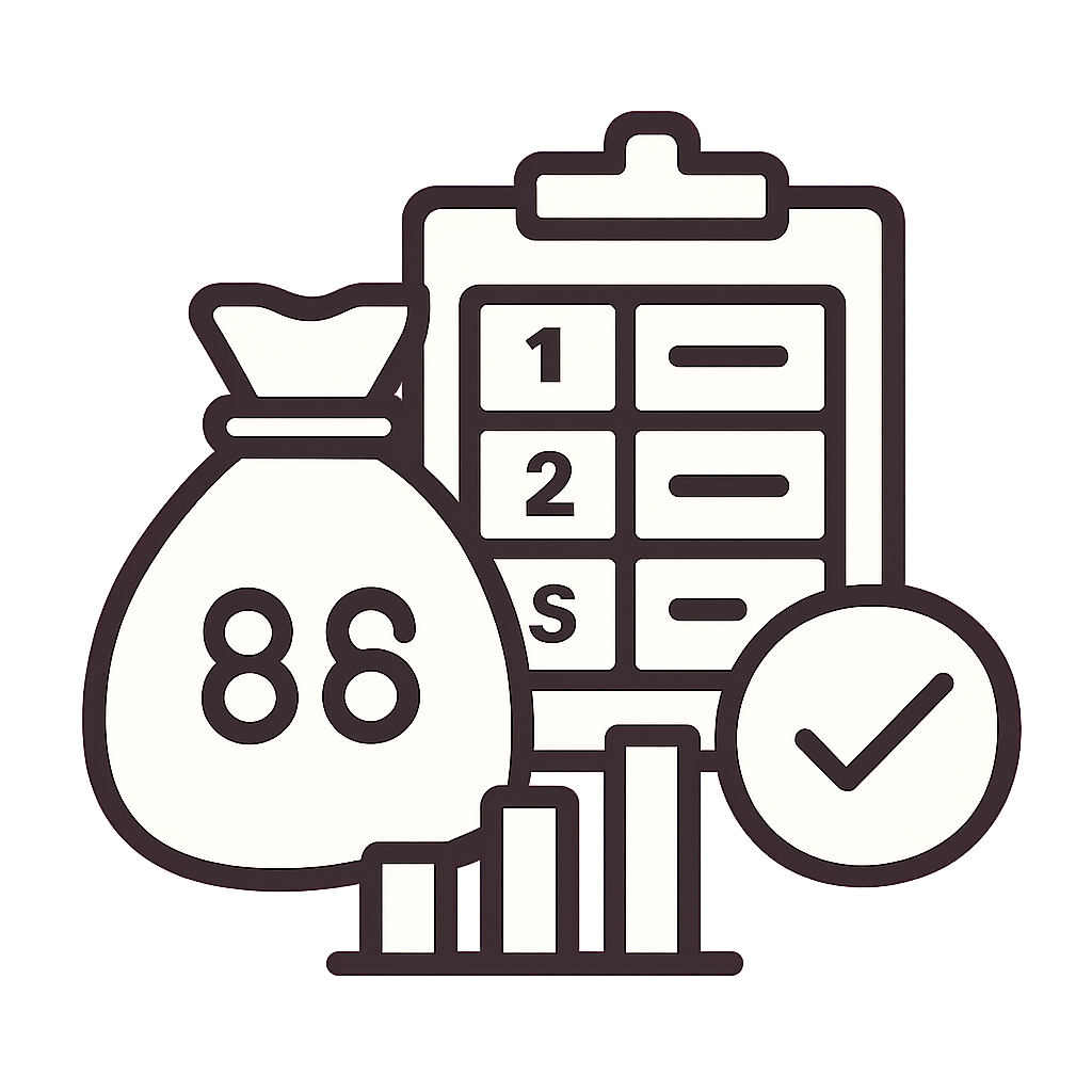 Icon representing support for 86 Lottery login troubleshooting.